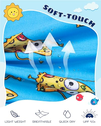 Image of SURF CUZ Boys Swim Trunks with Boxer Brief Liner Toddler Boy Stretch Swimsuit Shorts Quick Dry Swimming Trunks Bathing Suit