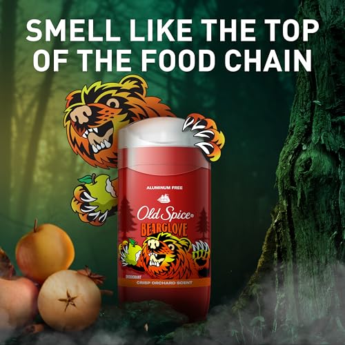 Old Spice Aluminum Free Deodorant for Men, 24/7 Odor Protection, 24/7 Freshness & Lasting Scent, Goes on Clear, Bearglove with Crisp Orchard Scent, 3.0 oz (Pack of 3) - image 7