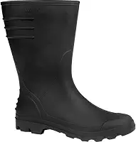 Vonder, Bota De Pvc Preta, Cano Médio, Com Forro, 40.