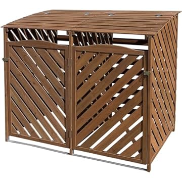 wooden carport with storage shed