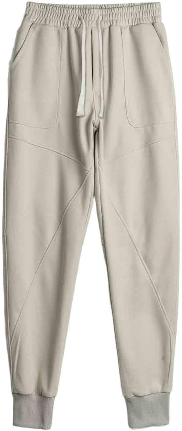 Men's Casual Pants Cargo Pants Drawstring Elastic Drawstring Waist Pull On Joggers Pants Trousers with Pockets