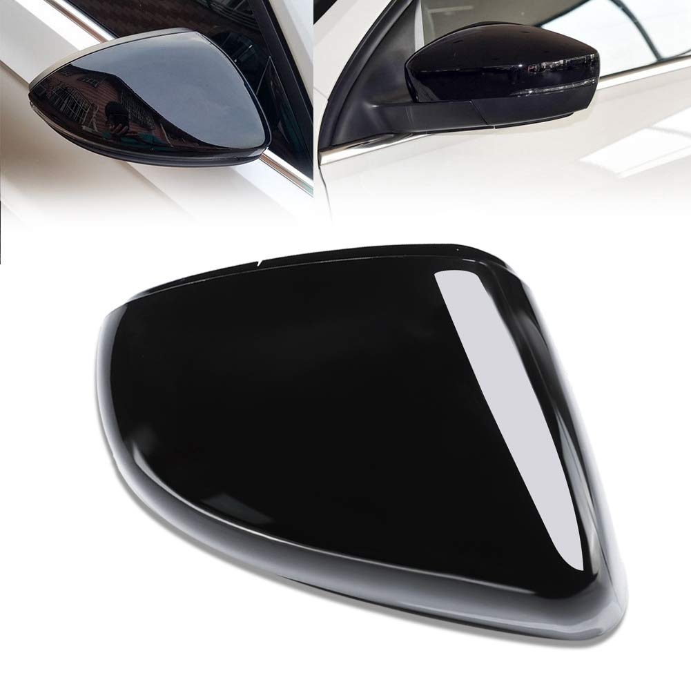 Alloggiamento specchietto auto, copertura guscio alloggiamento specchietto destro auto nero compatibile con GOLF 6 2009-2012