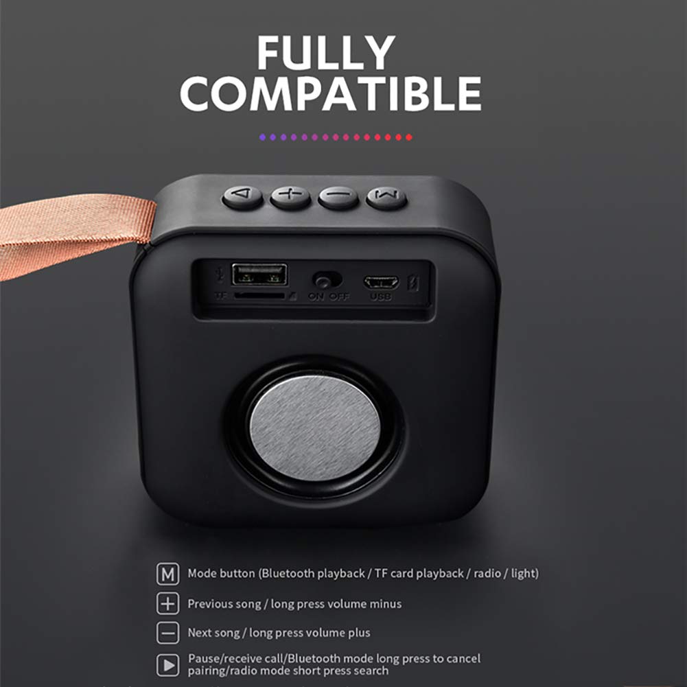 C- Altavoz Bluetooth Portátil Mini Altavoz Inalámbrico Sistema De Sonido 10W Música Estéreo Envolvente Altavoz para Exteriores Soporte FM Tfcard,Azul