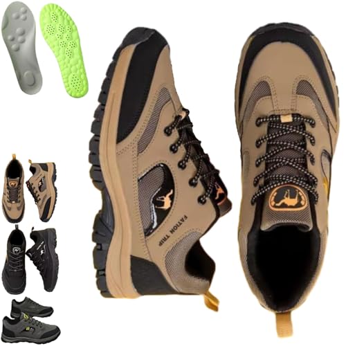 Ideacloth Shoes for Men Wide, Enjerr Men's Orthopedic Comfort Sneaker, Women Outdoor Arch Support Hiking Walking Loafers