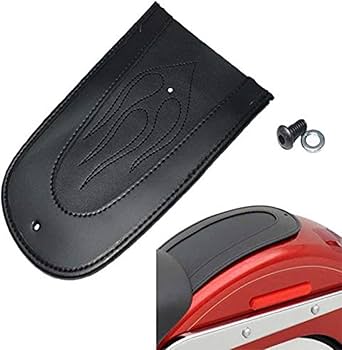 Amazon | 純正 レザー リアフェンダービブ 炎飾り スポーツスター