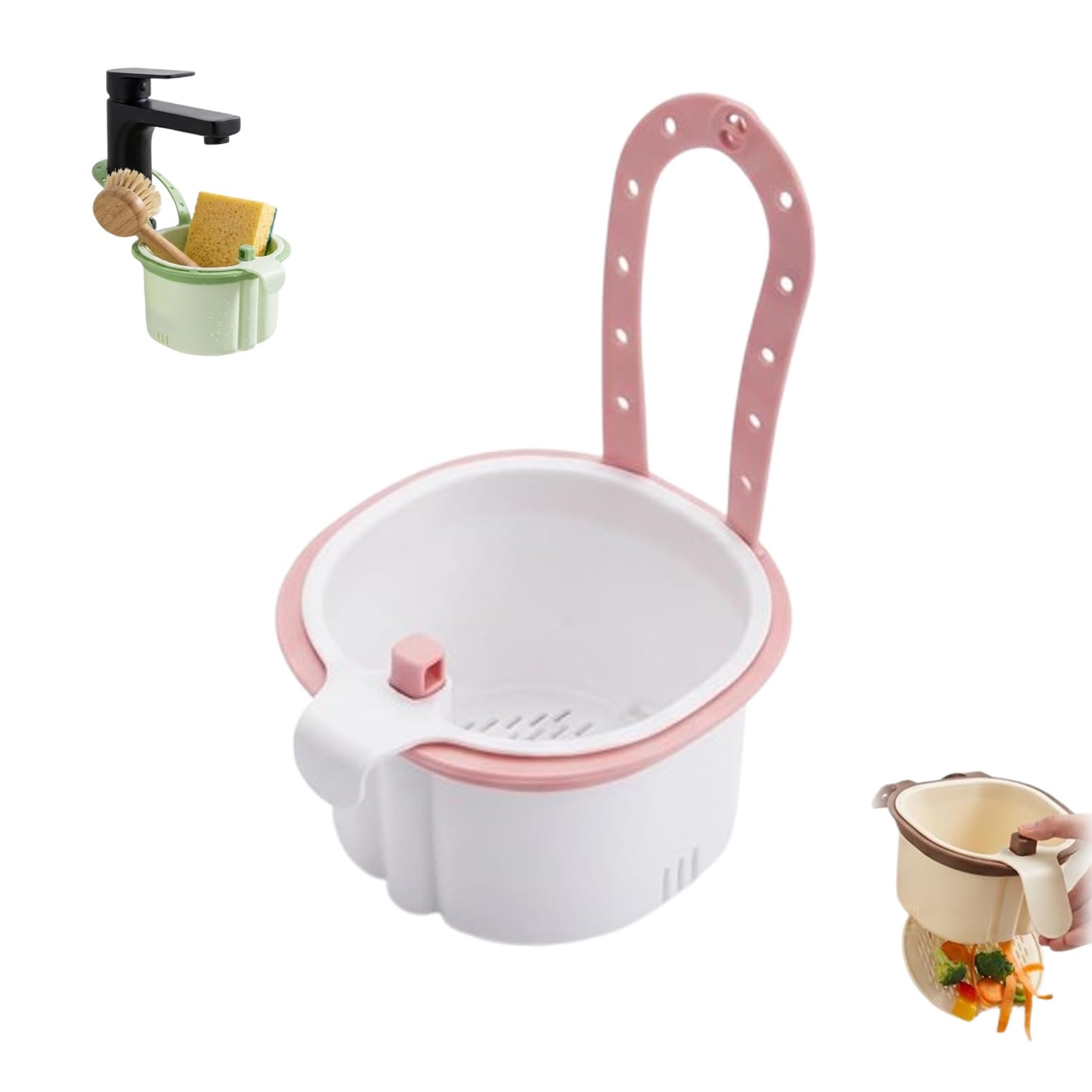 Hanging Sink Drain Basket for Kitchen, Strainer