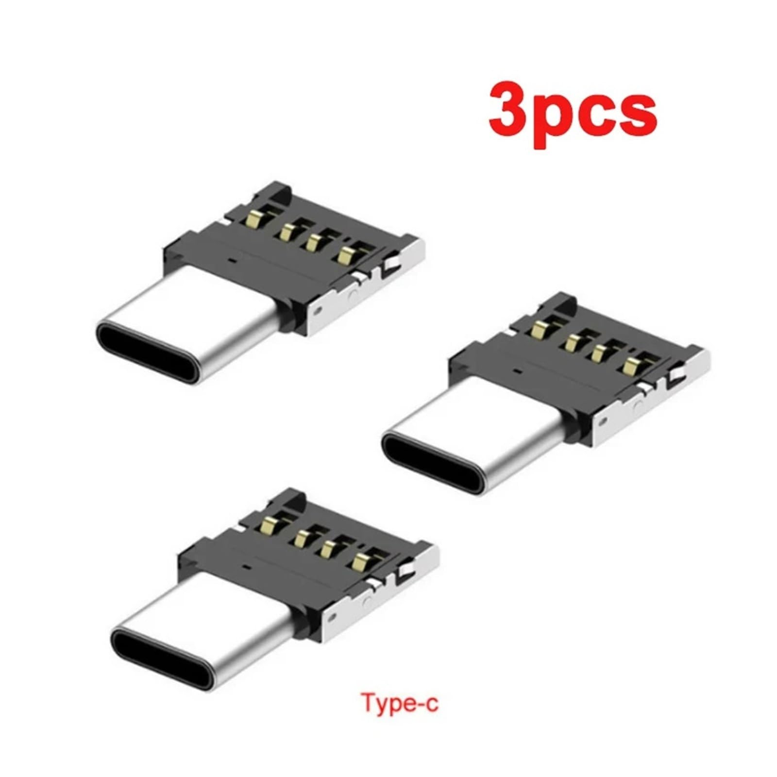 Cavo adattatore OTG da tipo C a USB 2.0 maschio femmina (3 x tipo C)