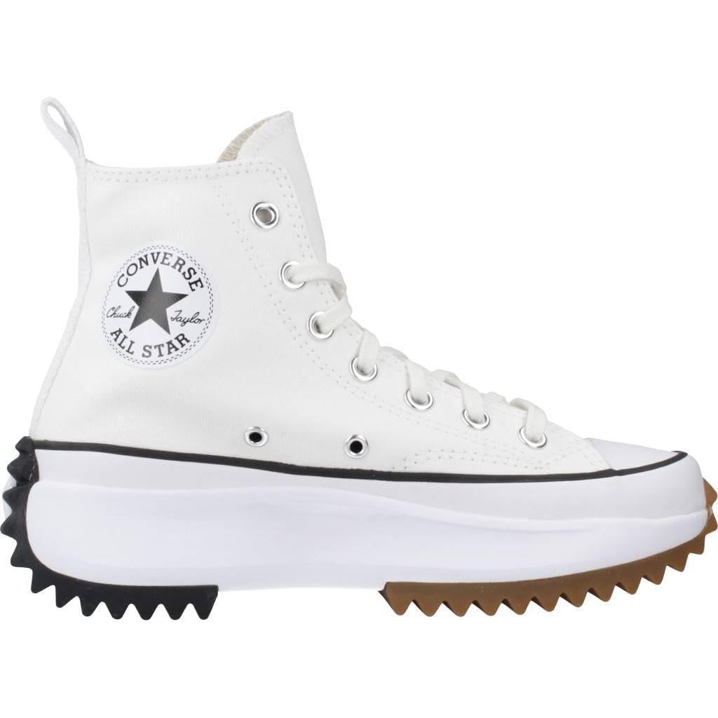 Converse 166799C Run Star Hike Canvas Platform Uomo, White/Black/Gum EU 42.5