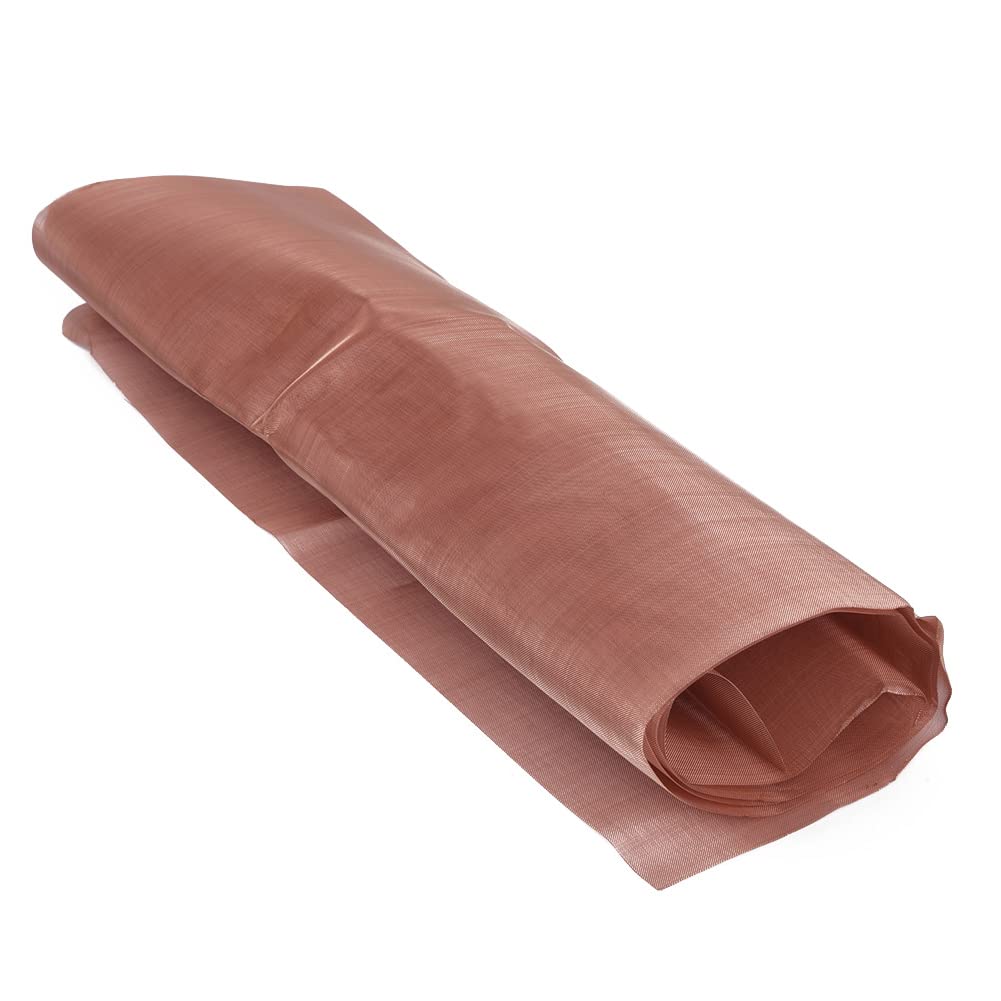 99.9% Pure Copper Screen Woven Mesh Screen 100 Mesh Copper Mesh Screen,Size 12" x 40"