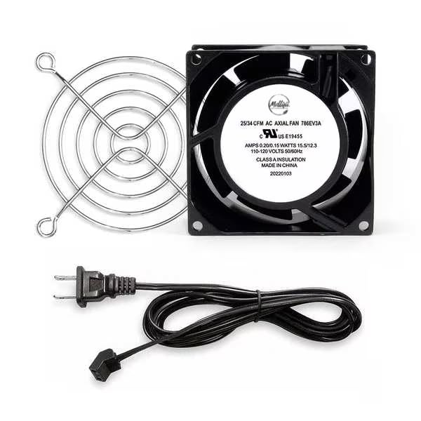 Axial Fan Kit, 3 5/8 in H, 1 in D, Mfr: 786EV3-A