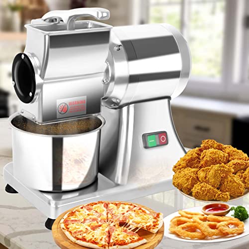 Diyarea Electric Commercial Cheese Grater Stainless Steel Electric Grinder With A Container For Cheese, Butter, Bread Bran Crumbs 110V 550W 88Lb/H #TOP8