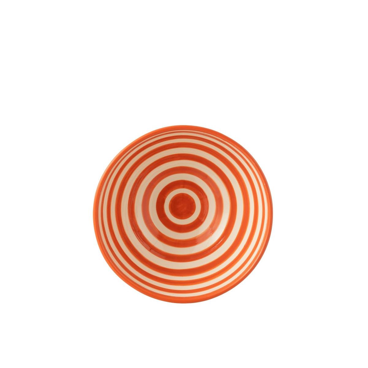 Paris Prix Saladier en Céramique Granada Rayure 28cm Orange