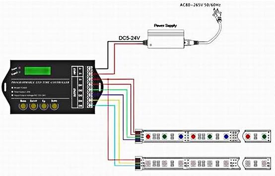Dimmer Light Timer Controller,TC420 12V/24V Time Cotrollers Programmable Timers Digital Box Switch-Lights Smart for Christmas Light Led Strip Aquarium Light Pool Plant Lamps Indoor Lighting