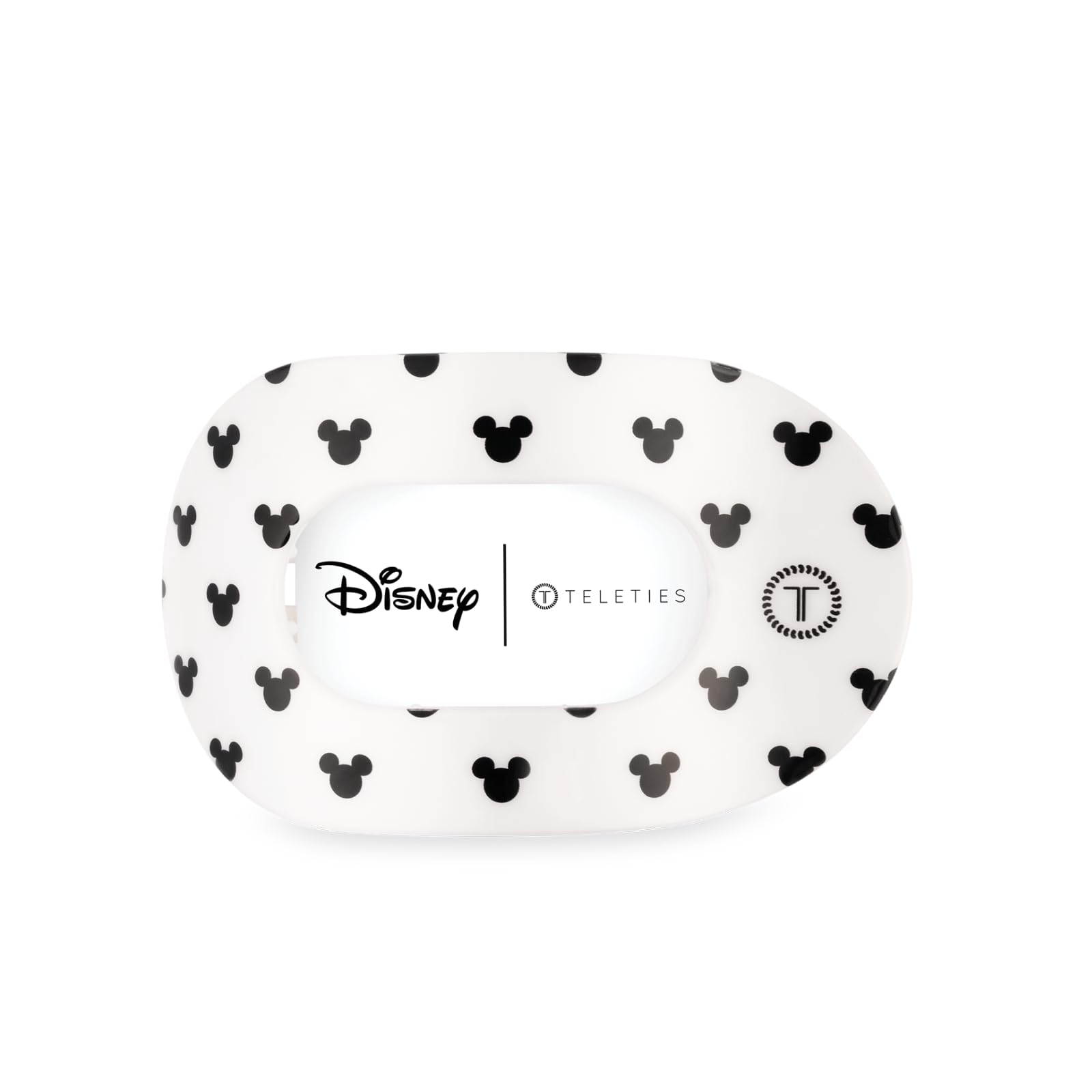 Disney TELETIES The Iconic Mickey Mouse Medium Flat Round Hair Clip