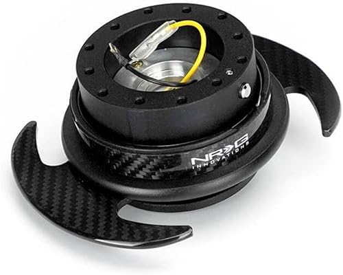 NRG Innovations NRG-SRK-650CF-1 GEN 3.0 Race Volante Adaptador de cubo de liberación rápida Desgin de 6 agujeros y patrones de pernos de 6x70 y