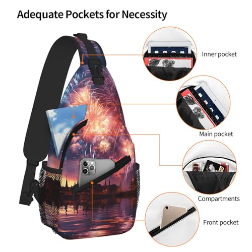 Morrales Crossbody Sling para Mujeres y Hombres miniatura 4