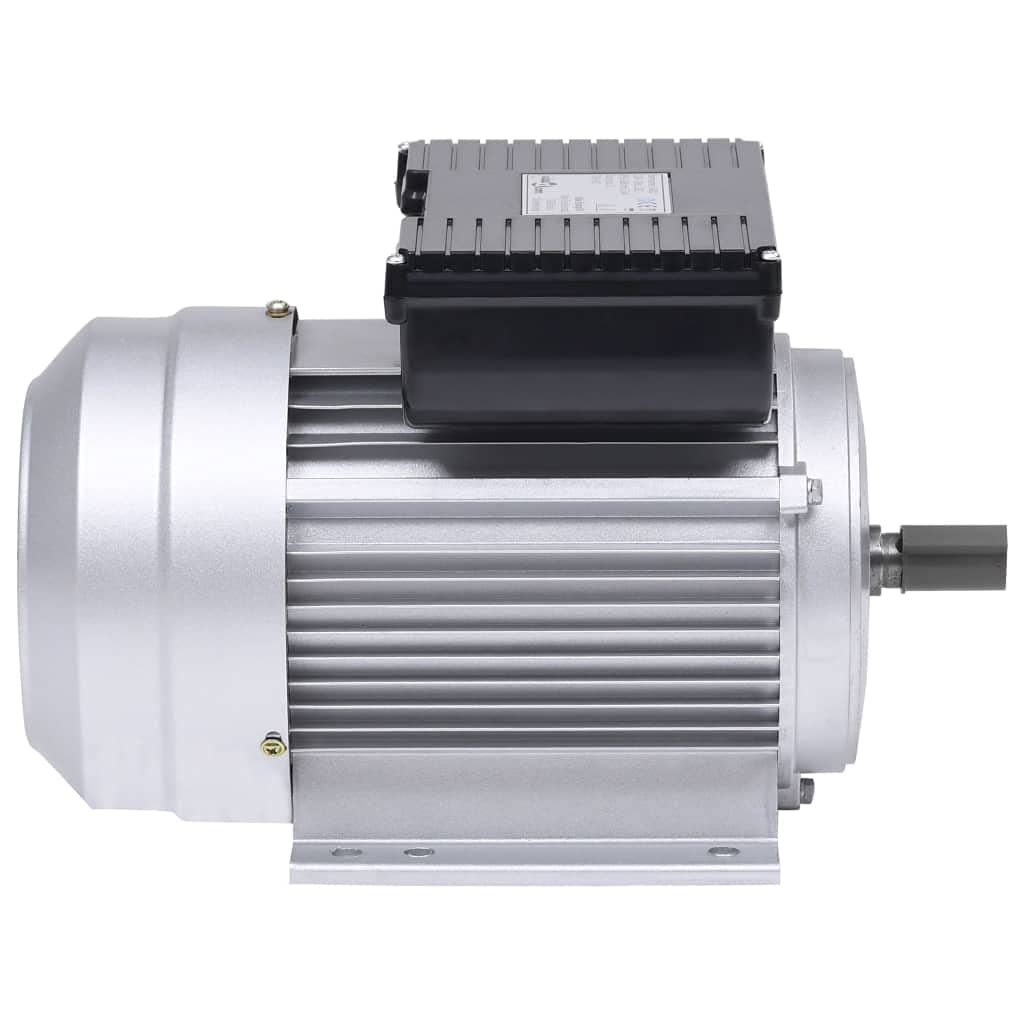 vidaXL Motor Eléctrico Monofásico Asíncrono Compresor Polipastos Cabrestante Corriente Alterna Industrial Agrícola Aluminio 1,5kW/2HP 2 Polos 2800 RPM