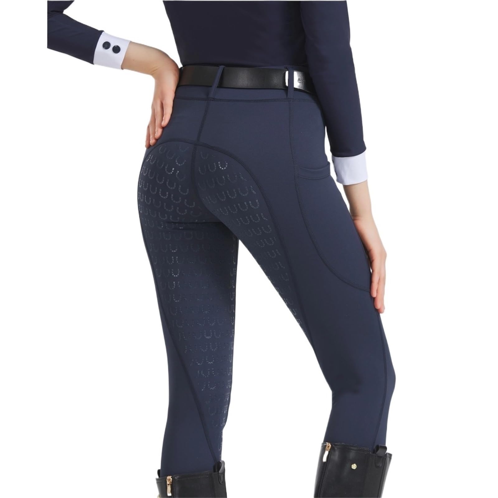 Pantaloni da Equitazione Pantaloni da Equitazione Primaverili ed Estivi Donna, in Maglia, Elasticizzati, Aderenti, in Silicone, Traspiranti
