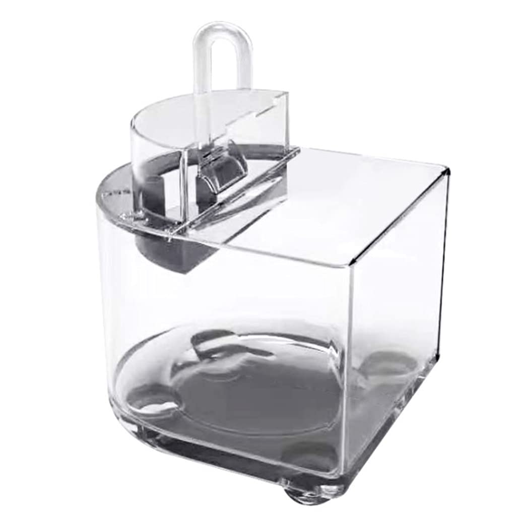 BAYORE Acuario para peceras de escritorio para peces pequeños, salida de cascada, con filtro silencioso de 2,5 W, kit de tanque de peces acrílico