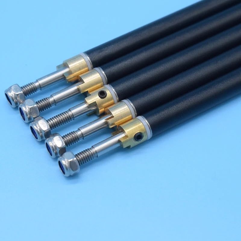 4mm Black Ship Shaft Assembly 304 Stainless Steel Transmission Shaft Model Ship Model Shaft System(L30cm H25cm)