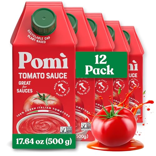 Pomì Tomato Sauce 17.64oz (Pack of 12) - Creamy, Velvety