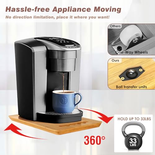 1. Appliance Sliders for Kitchen Appliances 2. 360° Rotation Appliance