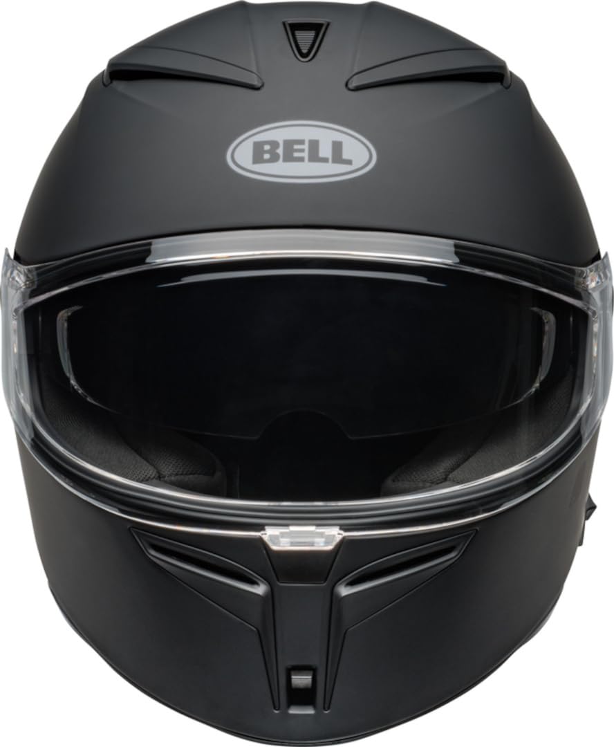 Bell Lithium Solid ECE Helm, dynamische Außenschale, integriertes Sonnenvisier, EPS mit Mehreren Dichten, Optik Klasse 1, Pinlock-kompatibel, DREI Schalengrößen, Farbe: Matte Black, Größe: XS