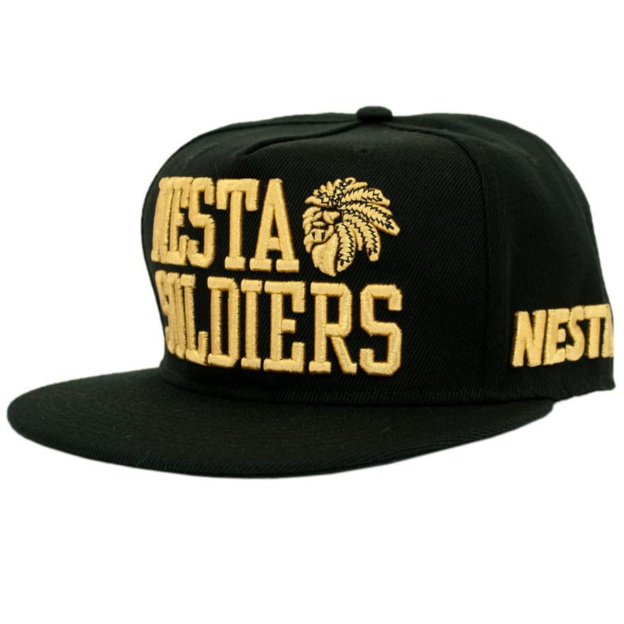 NESTA BRAND 黒キャップ 金刺繍 ネスタブランドCAP通販はレゲエ