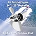 14 x 21 Upgrade Stainless Steel Boat Propeller Fit Suzuki Engines Outboard 50-140HP, 15 Spline Tooth RH, 3 Blades, NO.990C0-00610-21P
