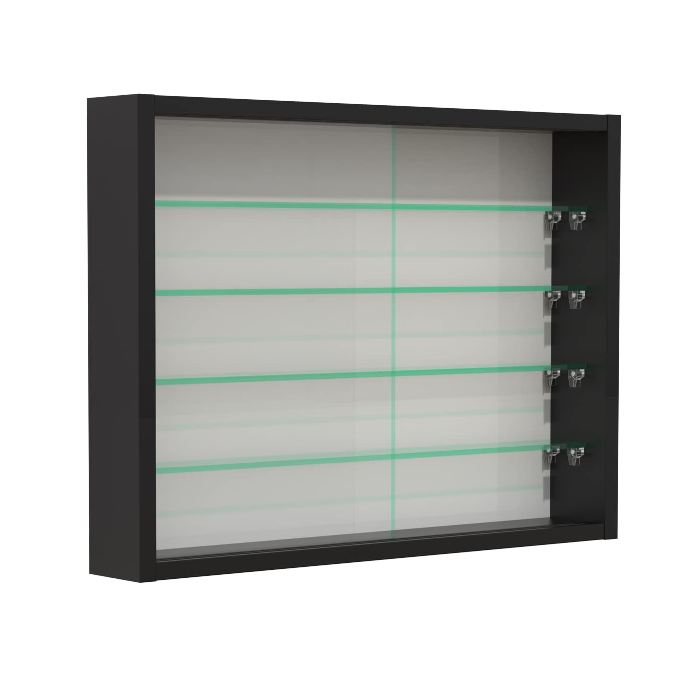 VDD Vitrine Debout vitrine Murale Suspendue - étagères en Verre de 4,5 cm de Profondeur