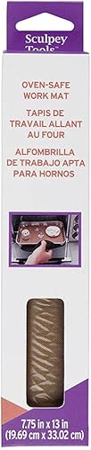 Sculpey Tools - Tapete de trabajo seguro para horno, tapete antideslizante de silicona reutilizable, herramienta de arcilla para hornear horno de