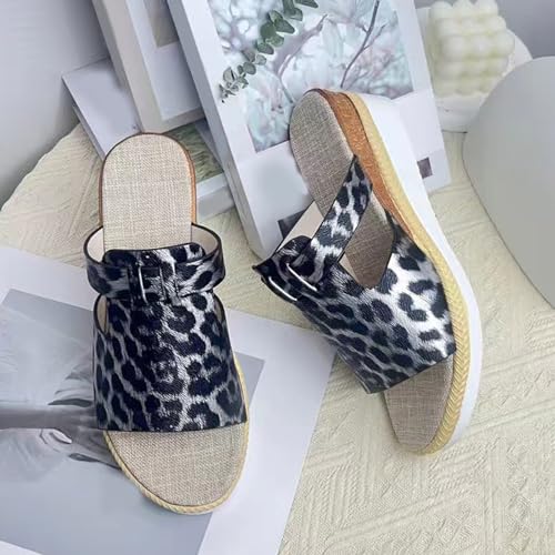 Sandales compensées pour femmes en design de bottines d'été légères