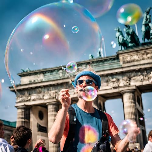 Bubble Brothers 5L Seifenblasenflüssigkeit für Riesenseifenblasen & Seifenblasen – Premium Nachfüllkanister für Kindergeburtstag & Outdoor Spaß XXL unplatzbare Seifenblasen