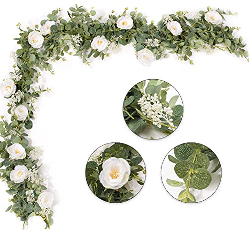 Fiore artificiale pianta eucalipto foglia