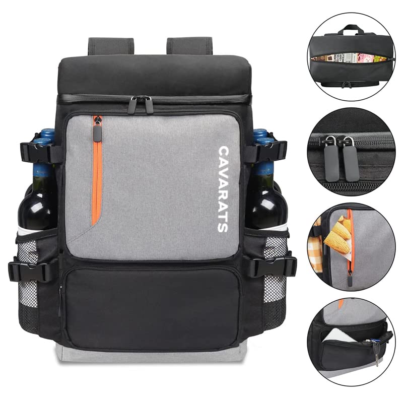 Sac à Dos Isotherme 45L - Étanche et isolé, Garde 58 canettes et vin Froid Pendant 24h - Léger, Grande capacité, idéal pour Pique-Nique, pêche, randonnée, Camping, Parc et Plage