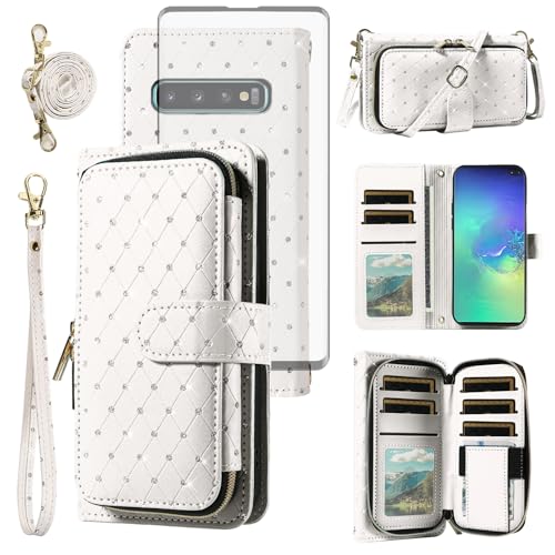 Coque Samsung Galaxy S10 Plus Asuwish ZSZXLLB US Blanc idéale pour vos déplacements urbains
