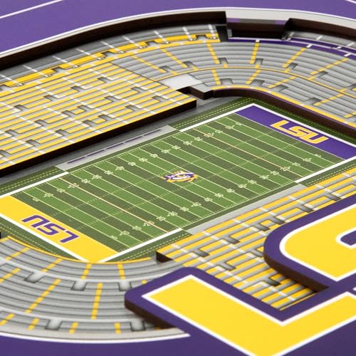 Image of YouTheFan Officially-licensed NCAA Stadium Series 3D Wall Art - multi-layer team stadium replica, detailed sports fan gift, indoor decor