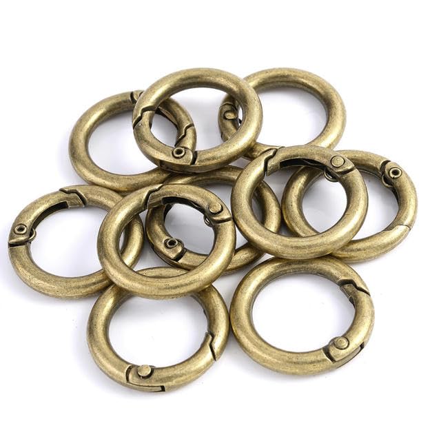 Metalen Lanyard Haken Snap, 100 Stuks RVS Spring Clips Haken voor Grommeted Flag, Sleutelhanger, Sokken, Waslijn, 28 mm