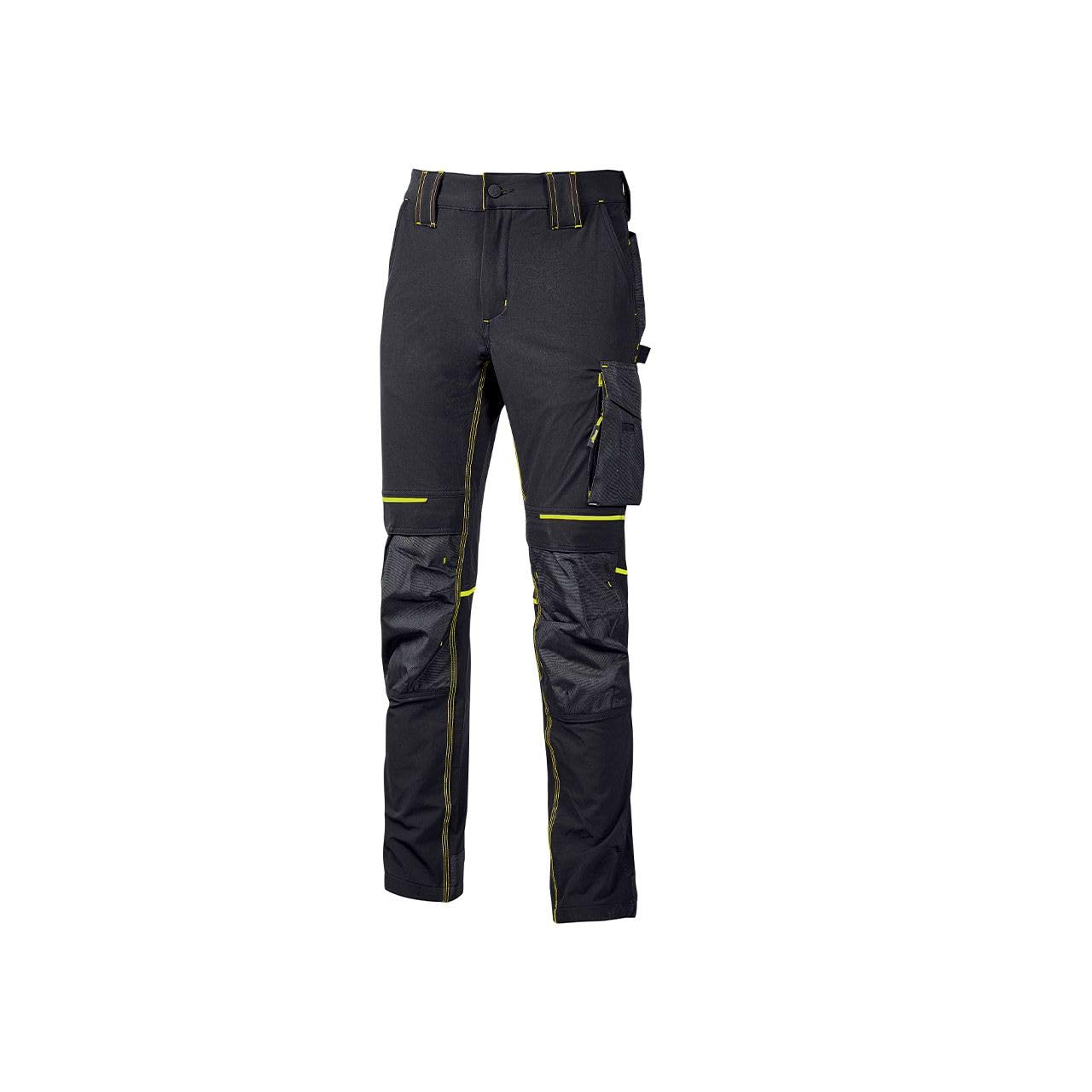 U-​Power - Pantalon de Travail Slim Fit Noir Atom M - Noir