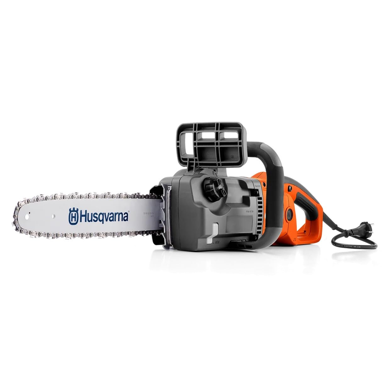 Elettrosega Husqvarna 420EL da 2.000W con barra 16' per uso professionale e semi con 5mt di cavo elettrico