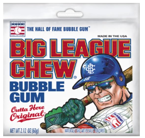 Miniatura 3 de Big League Chew Outta Here Original Shredded Bubble Gum, 2.12 onzas, paquete de 3 con adhesivo Exit 28 Bargains - Chicle original