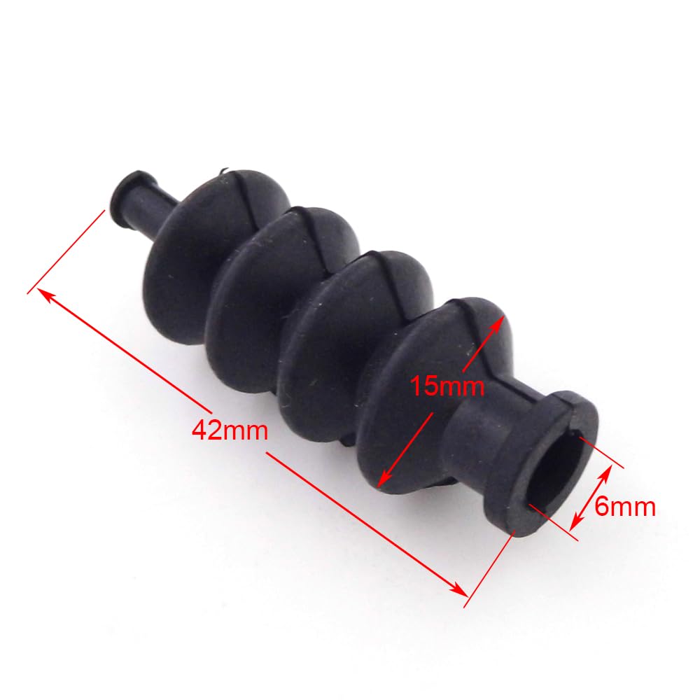 Soufflet De Cardan Split Constant Velocity Lot de 5 joints d'étanchéité en caoutchouc pour tringle de gouvernail, soufflets de fixation et boîte d'équipement(5xBellow and mount)