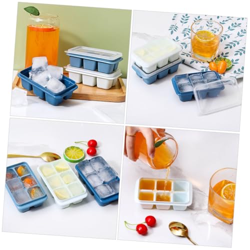 Molde para cubitos de hielo con tapa 3 piezas plástico miniatura 7