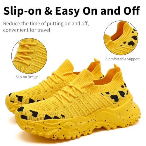 Women's Slip On Walking Shoes Lightweight Breathable Comfortable Tennis Sneakers for Workout Gym Cross Training Casual Platform Fashion Sneaker4