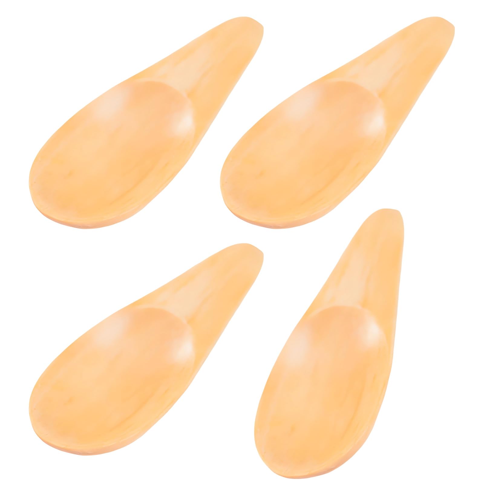 Btgghytr 4Pieces Small Wood Measuring Spoons Practical Kitchen Gadget Cooking Measuring Utensils for Coffee Powder and Ice Cream Seasoning Spoon Utensils
