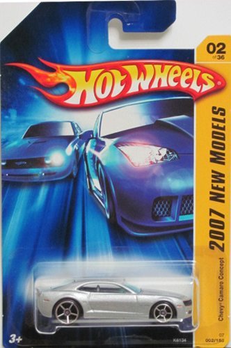 Chevy Camaro Concept Hot Wheels 1:64 2007 Plata miniatura 1