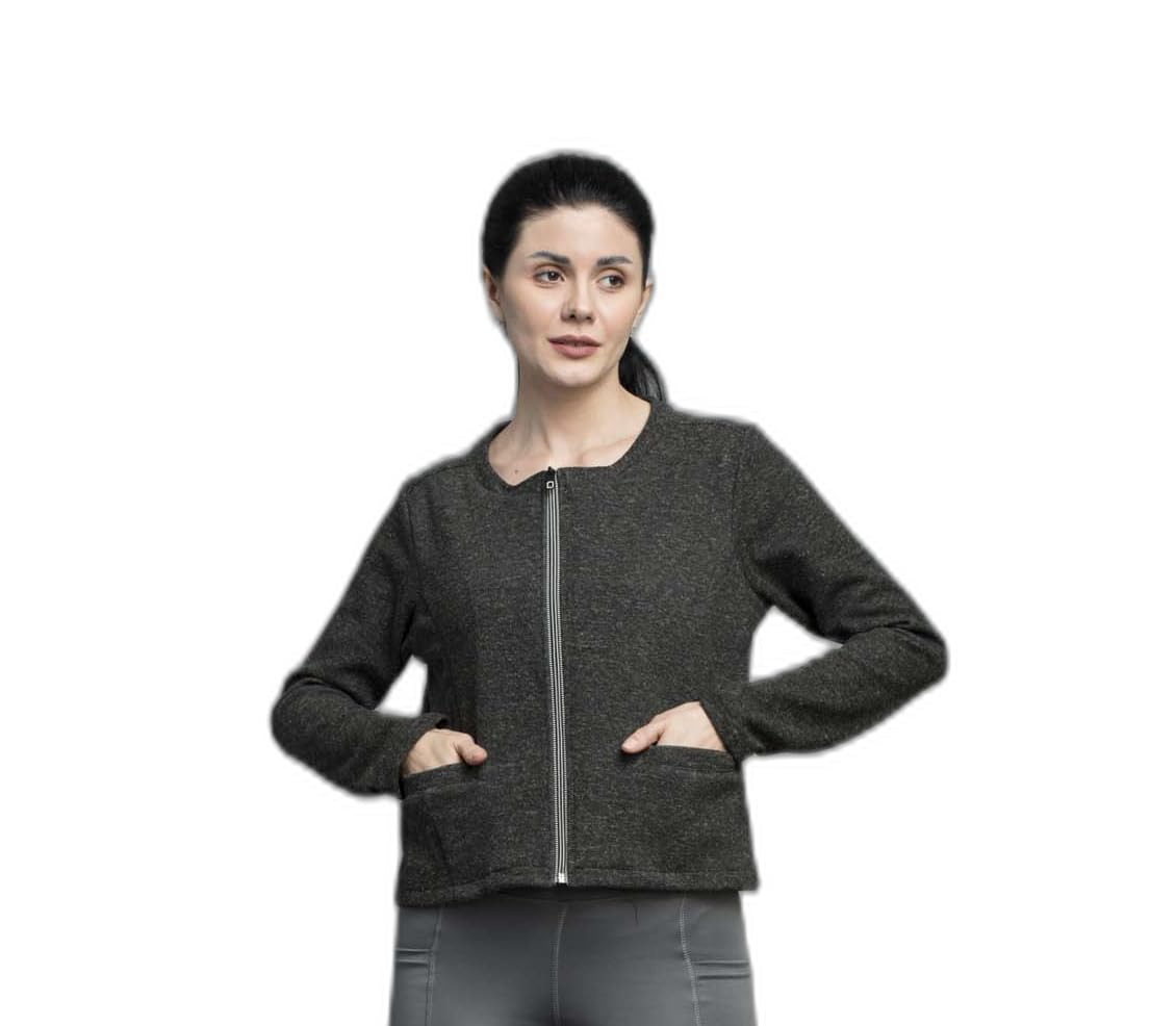 womens sporty look self design tailored crop jacket