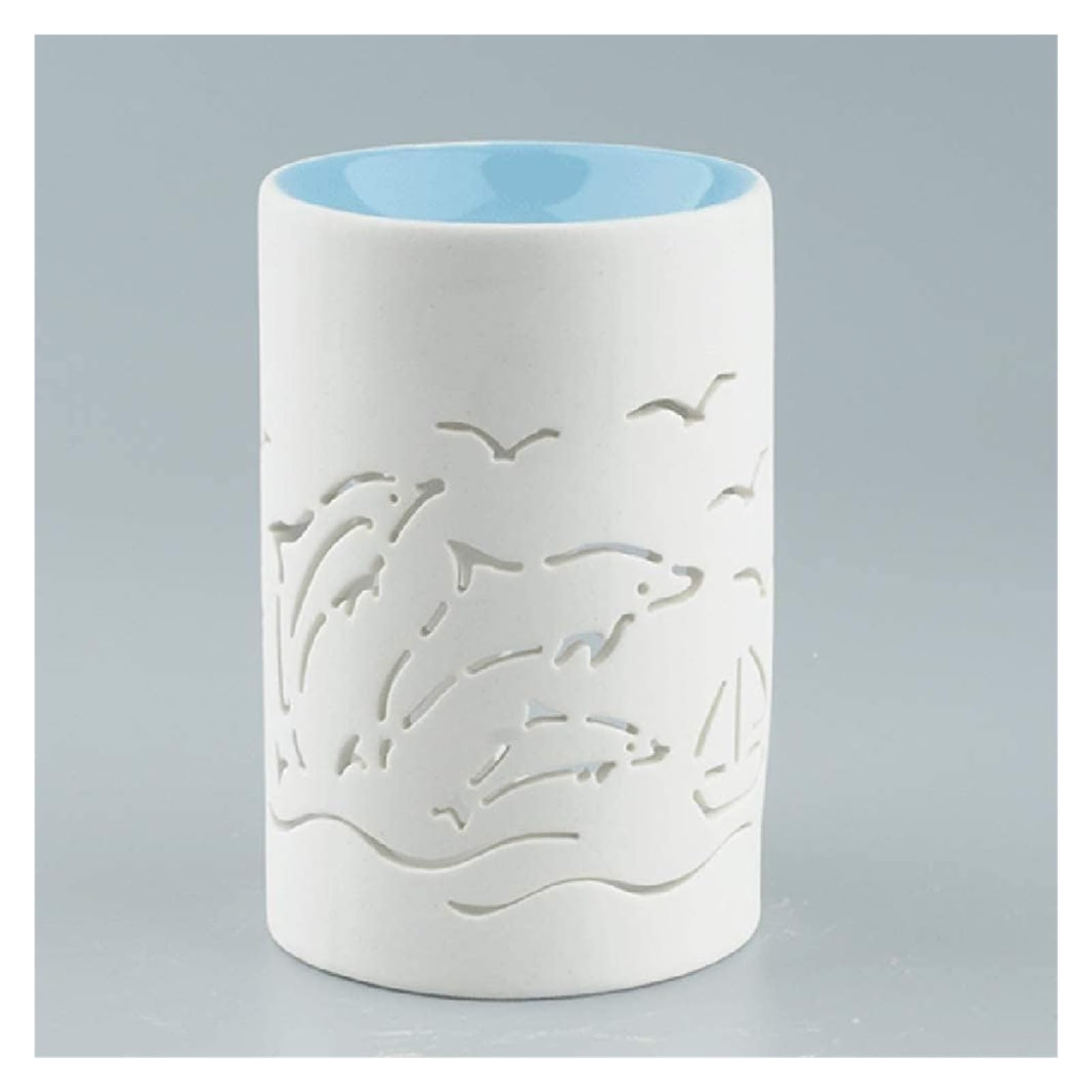 Quemador de cera derretida de porcelana blanca, difusor de aceite, portavelas de té/calentador de cera derretida, for sala de estar, balcón, Spa Yaga Meditación ，Difusores de aceites esencia