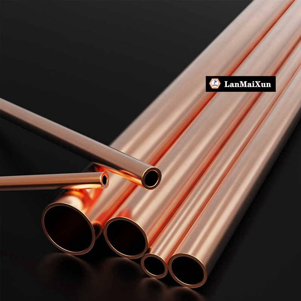1Kupfer φ50mm×1.5mm×500mm Hohles Kupferrohr, hartes Kupfergerades Rohr