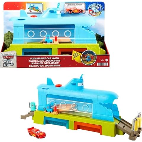 Disney and Pixar Cars Color Change Submarine Car Wash Playset Cover